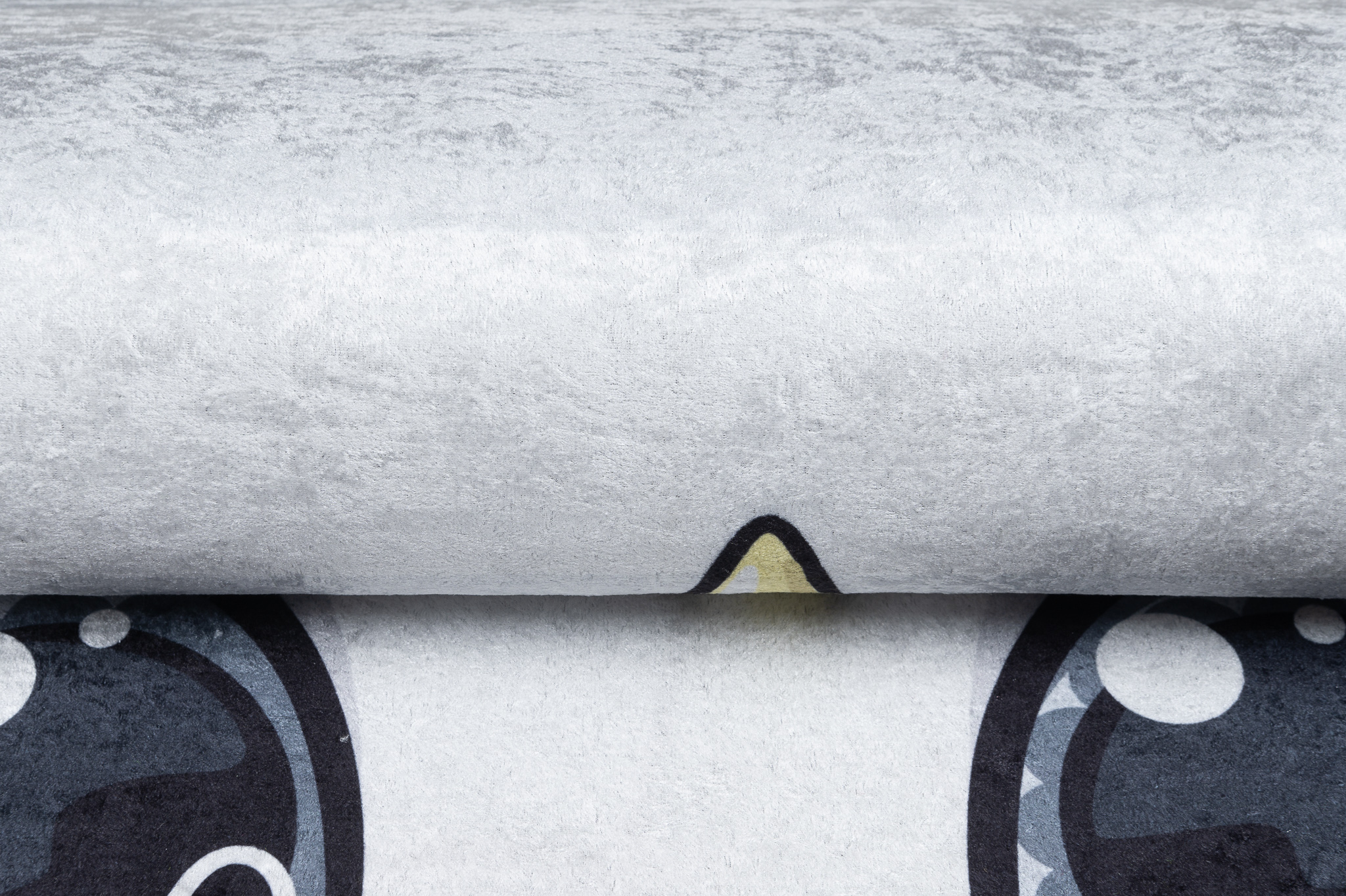 Teppich Emma Kinderzimmer Grau Einhorn Rutschfest