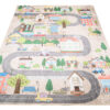 Teppich Emma Kinderzimmer Creme Pastellfarben Stadt