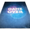 Teppich Emma Rutschfest Waschbar Marineblau Game Over