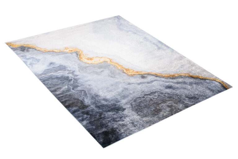 Teppich Toscana Modern Grau Golden Abstrakt