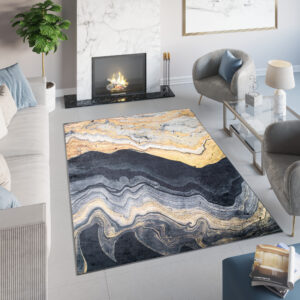 Teppich Toscana Grau Golden Achat Anti-Rutsch