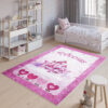 Teppich Emma Kinderzimmer Rosa Schloss Prinzessin Rutschfest