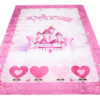 Teppich Emma Kinderzimmer Rosa Schloss Prinzessin Rutschfest