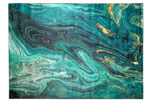 Teppich Toscana Smaragd Golden Anti-Rutsch