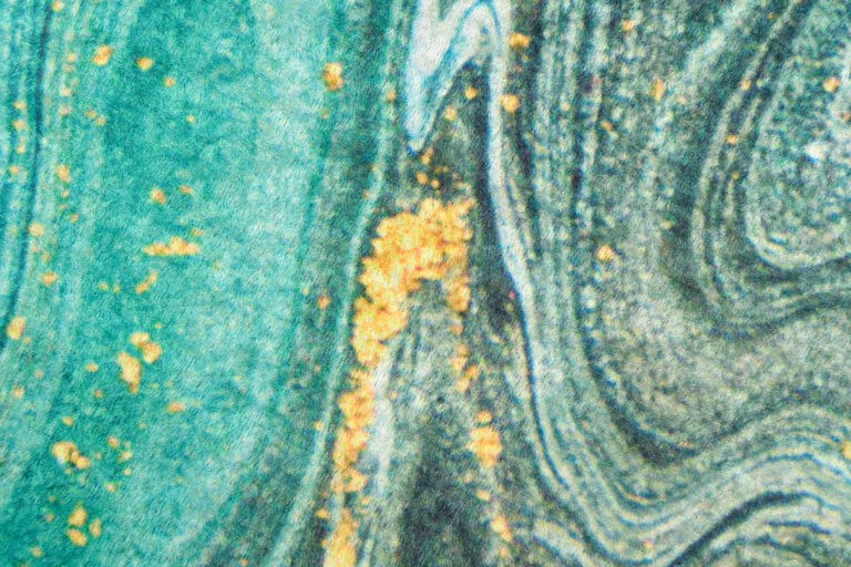 Teppich Toscana Smaragd Golden Anti-Rutsch