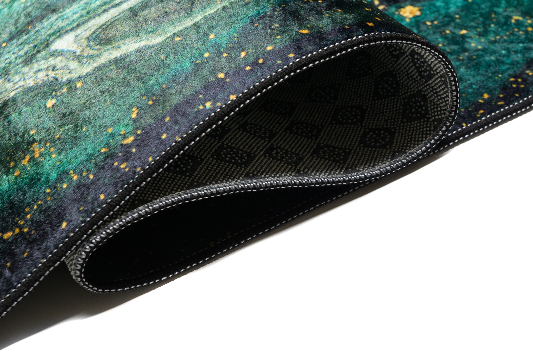 Teppich Toscana Smaragd Golden Anti-Rutsch