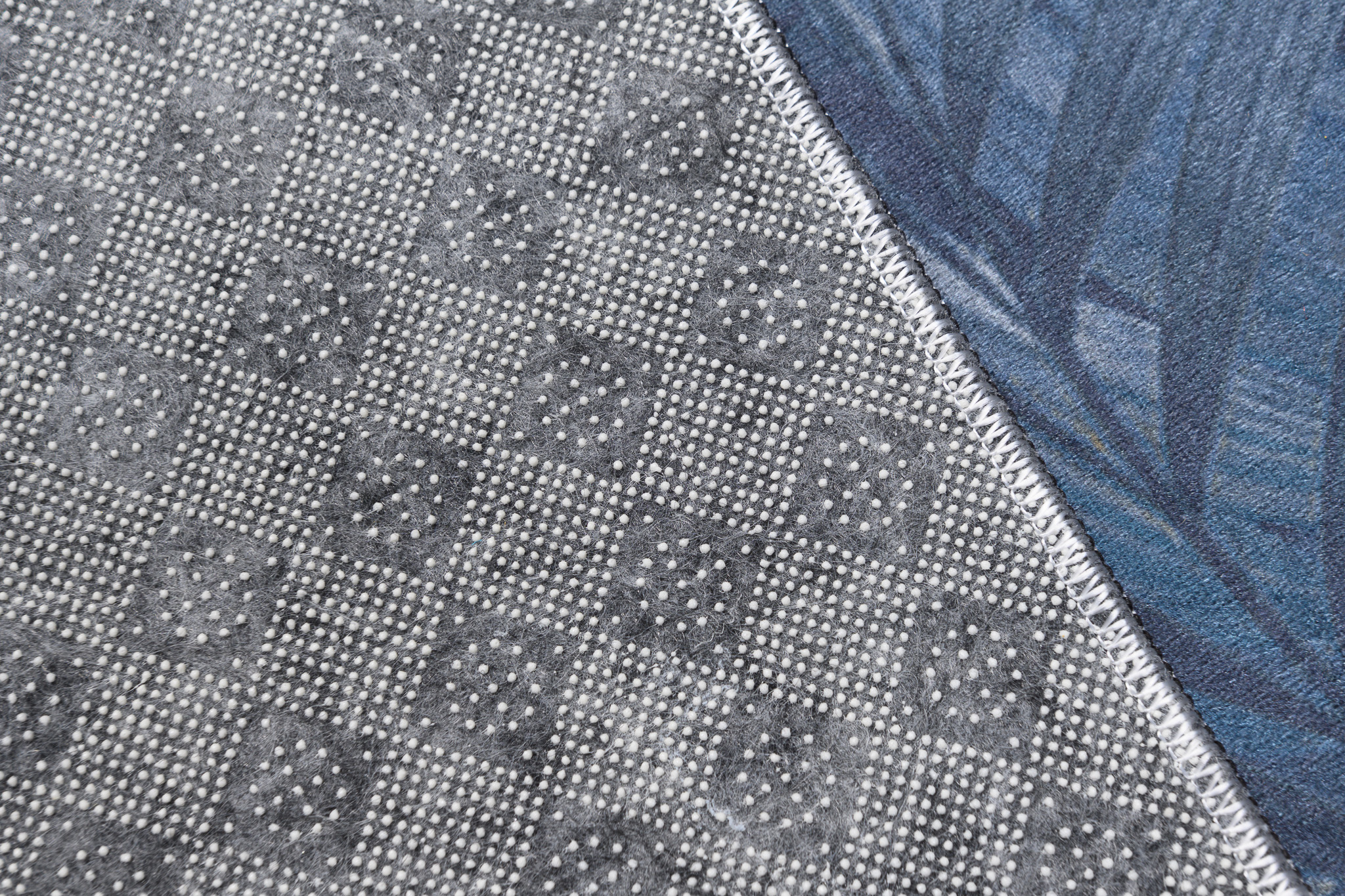 Teppich Toscana Dunkelblau Gelb Jungle Blätter