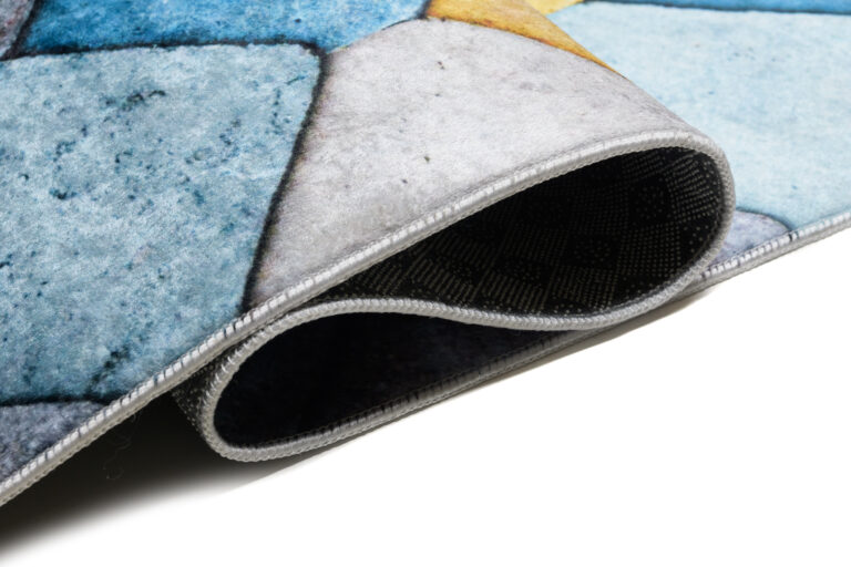 Teppich Toscana Geometrisch Quadrate Pastellfarben