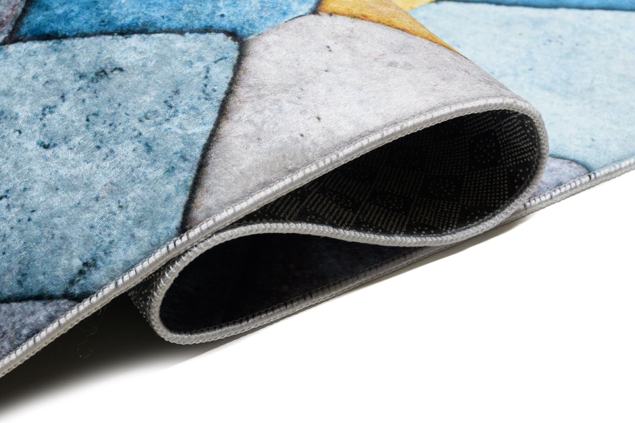 Teppich Toscana Geometrisch Quadrate Pastellfarben