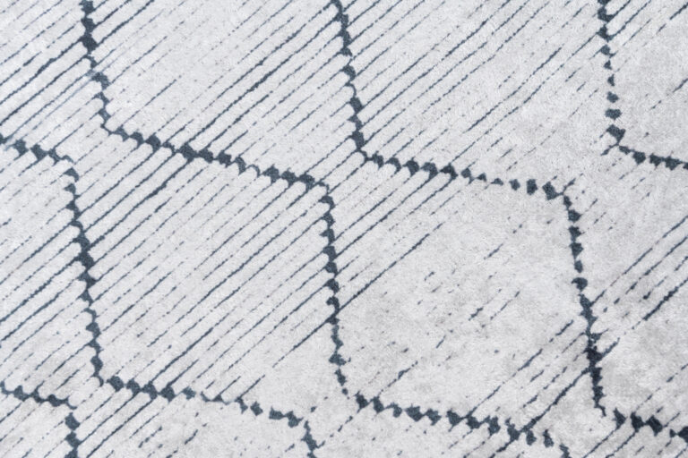 Teppich Toscana Geometrisch Grau Marineblau Zickzack