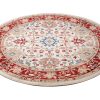 Teppich Rivoli Rund Creme Rot Klassisch