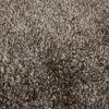 Teppich Essence Rund Shaggy Taupe Grau Melange