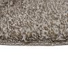Teppich Essence Rund Shaggy Taupe Grau Melange