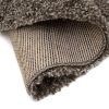 Teppich Essence Rund Shaggy Taupe Grau Melange
