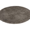 Teppich Essence Rund Shaggy Taupe Grau Melange