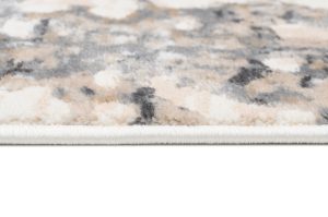 Teppich Hera Creme Grau Beige Wellen 3D-Effekt