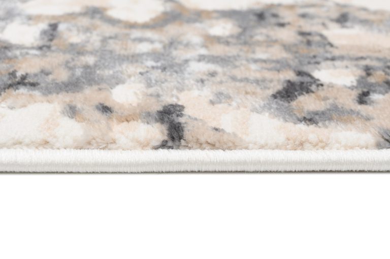 Teppich Hera Creme Grau Beige Wellen 3D-Effekt