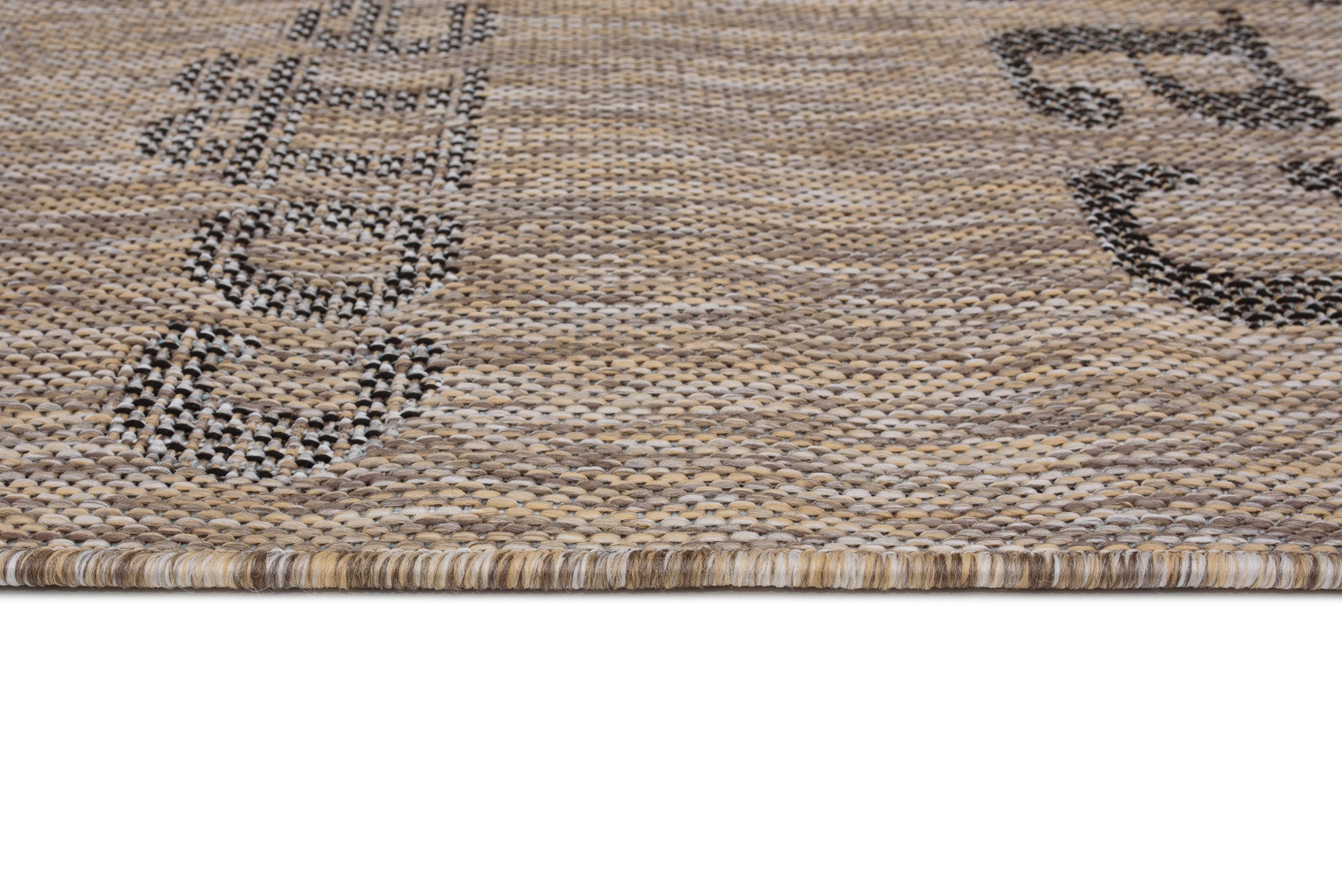 Teppich Melissa Braun Schwarz Kaffee Indoor Outdoor