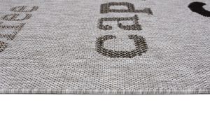 Teppich Melissa Grau Schwarz Kaffee Indoor Outdoor