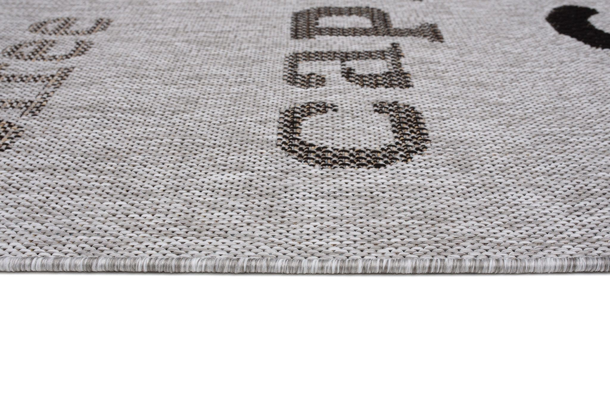 Teppich Melissa Grau Schwarz Kaffee Indoor Outdoor