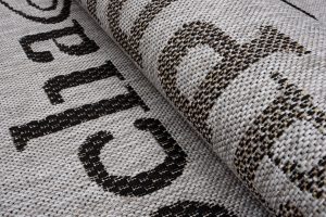 Teppich Melissa Grau Schwarz Kaffee Indoor Outdoor