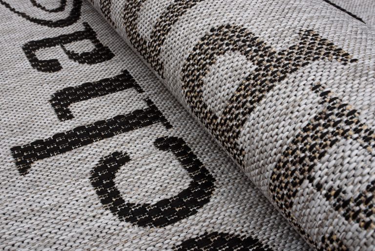 Teppich Melissa Grau Schwarz Kaffee Indoor Outdoor