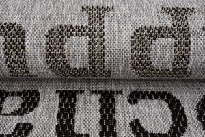 Teppich Melissa Grau Schwarz Kaffee Indoor Outdoor