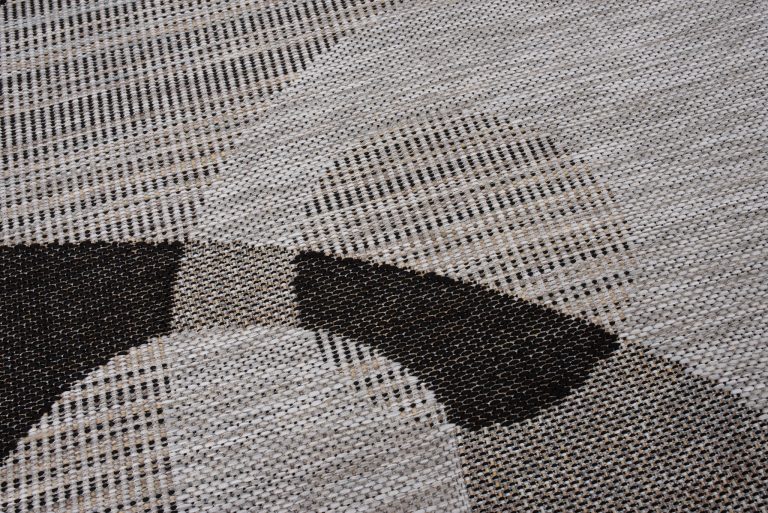 Teppich Melissa Grau Schwarz Geometrisch Indoor Outdoor