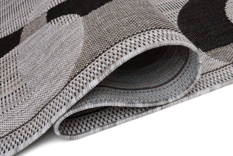 Teppich Melissa Grau Schwarz Geometrisch Indoor Outdoor