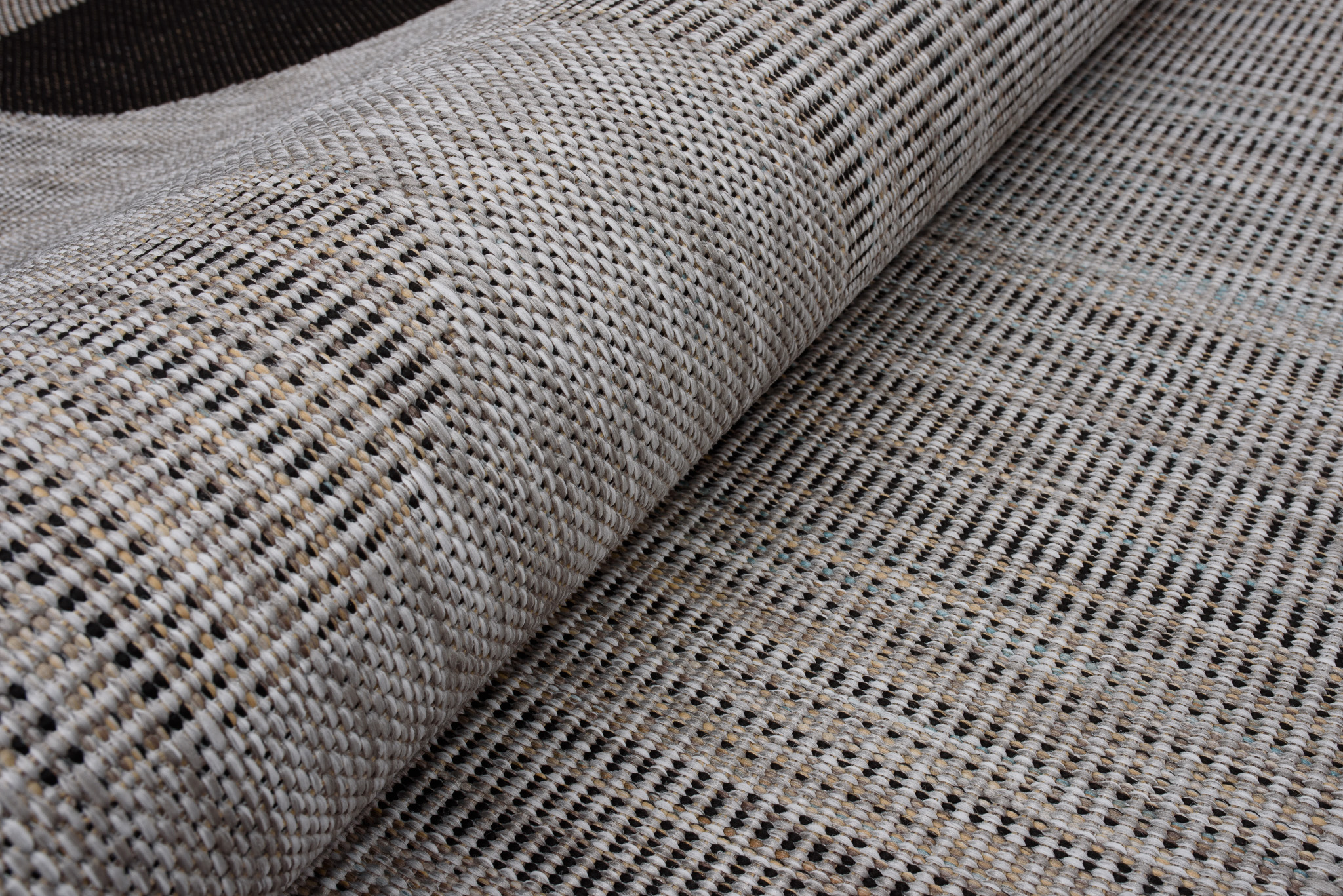 Teppich Melissa Grau Schwarz Geometrisch Indoor Outdoor