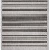 Teppich Melissa Grau Schwarz Streifen Indoor Outdoor