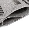 Teppich Melissa Grau Schwarz Streifen Indoor Outdoor