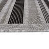Teppich Melissa Grau Schwarz Streifen Indoor Outdoor