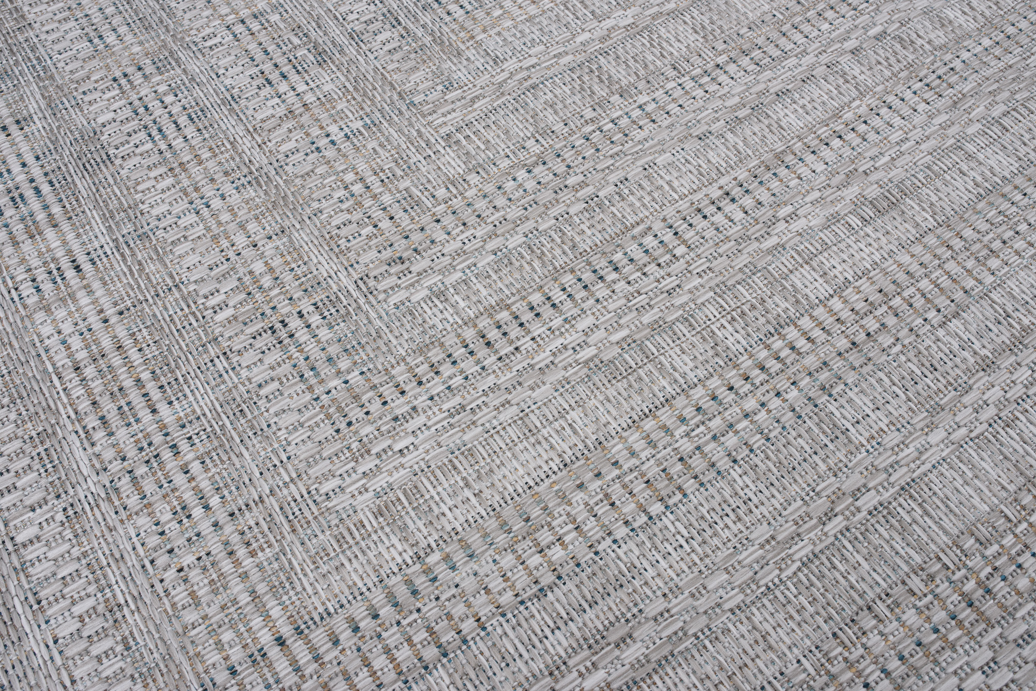 Teppich Melissa Grau Melange Geometrisch Indoor Outdoor