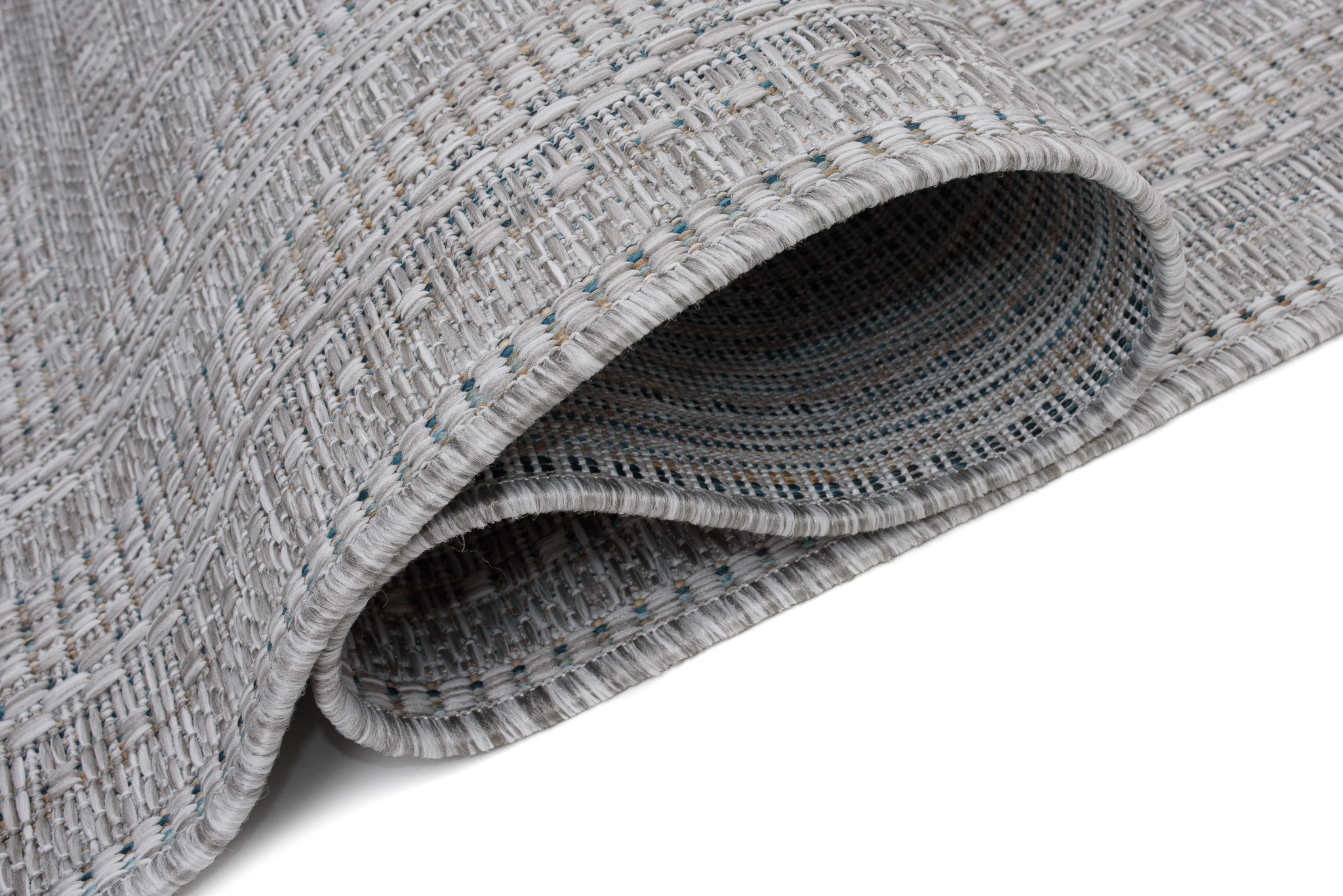 Teppich Melissa Grau Melange Geometrisch Indoor Outdoor