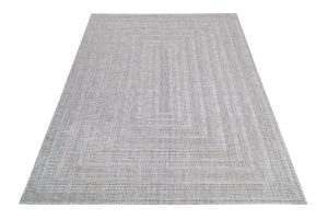 Teppich Melissa Grau Melange Geometrisch Indoor Outdoor