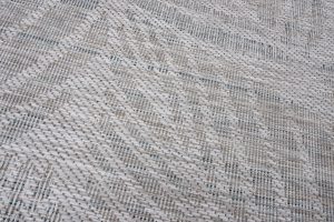 Teppich Melissa Grau Melange Blätter Indoor Outdoor