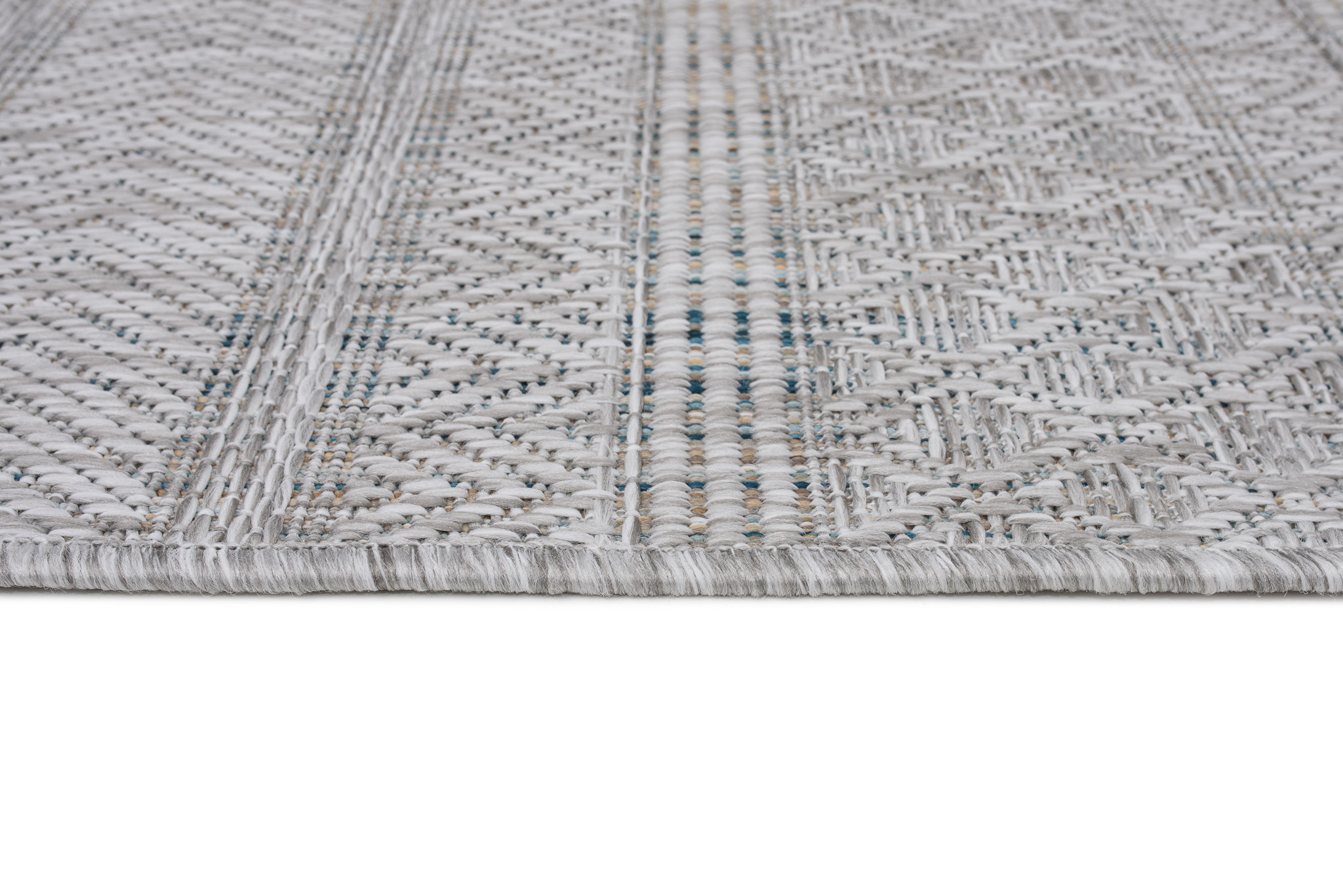 Teppich Melissa Grau Melange Ethnisch Indoor Outdoor