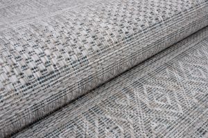 Teppich Melissa Grau Melange Ethnisch Indoor Outdoor