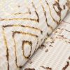 Teppich Golden Creme Gold Patchwork