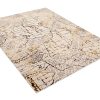 Teppich Golden Creme Gold Patchwork