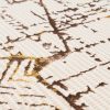 Teppich Golden Creme Gold Patchwork