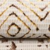 Teppich Golden Creme Gold Patchwork