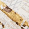Teppich Golden Creme Gold Rahmen Meliert