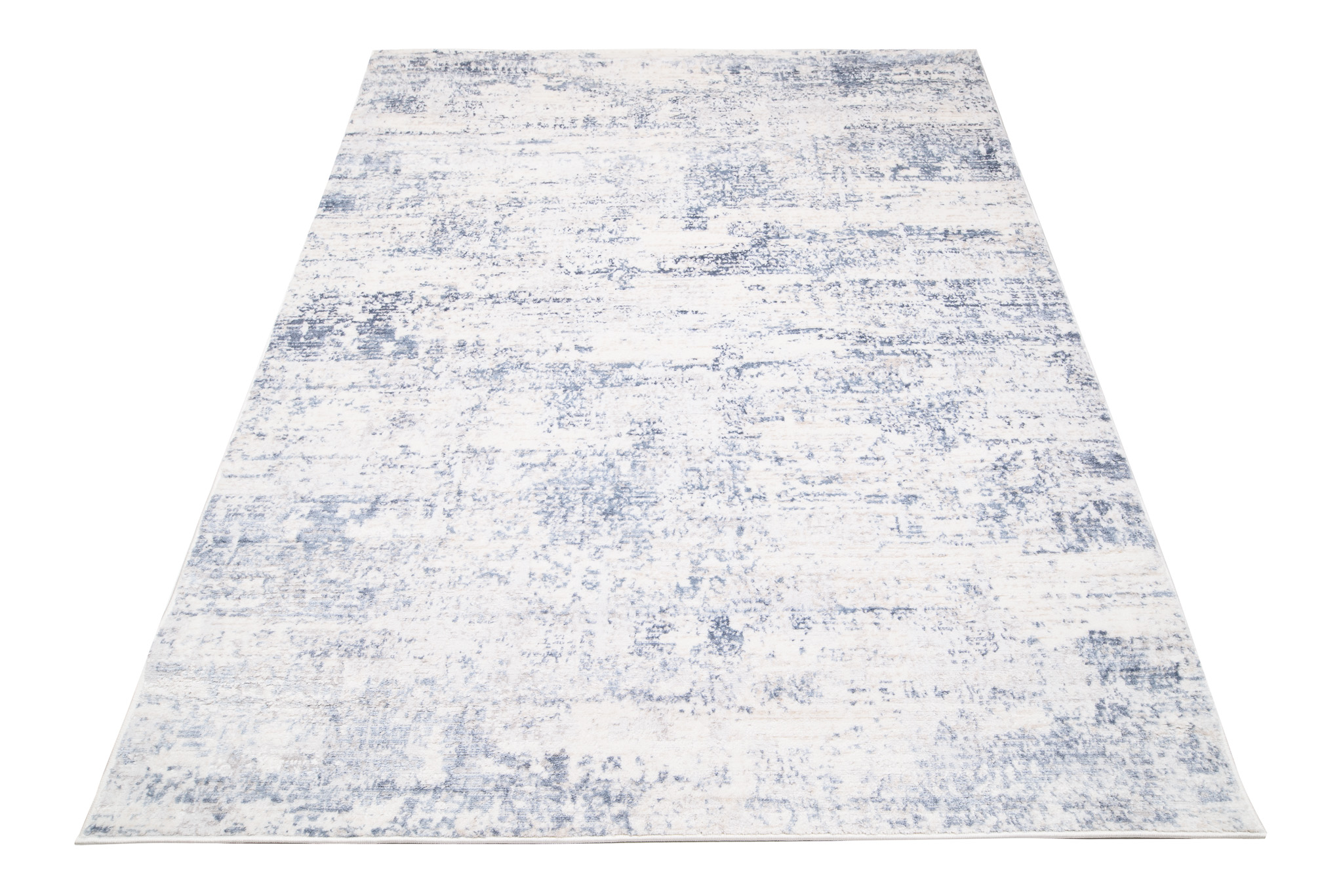 Teppich Sky Blau Creme Abstrakt Verwischungen