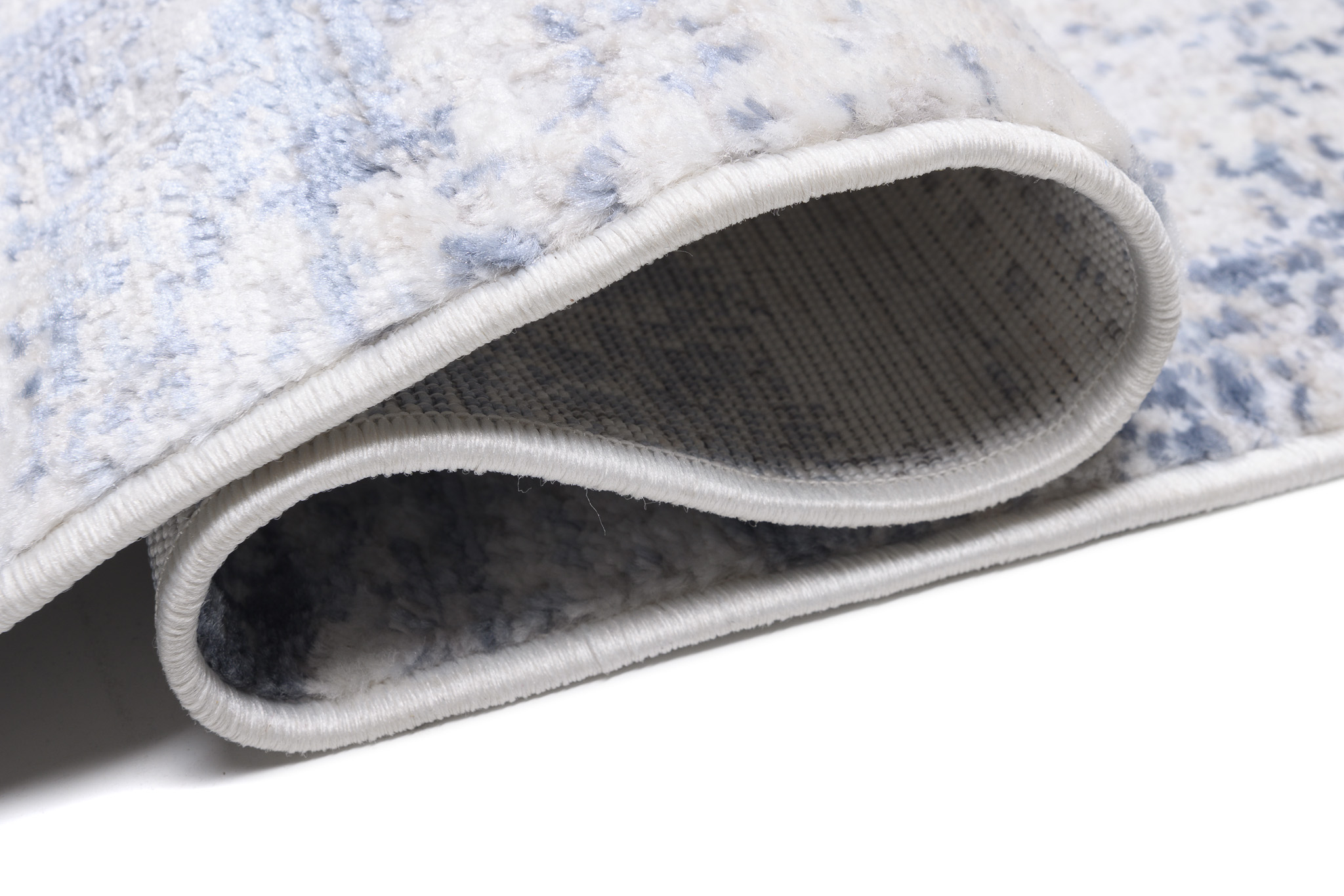 Teppich Sky Blau Creme Abstrakt Verwischungen