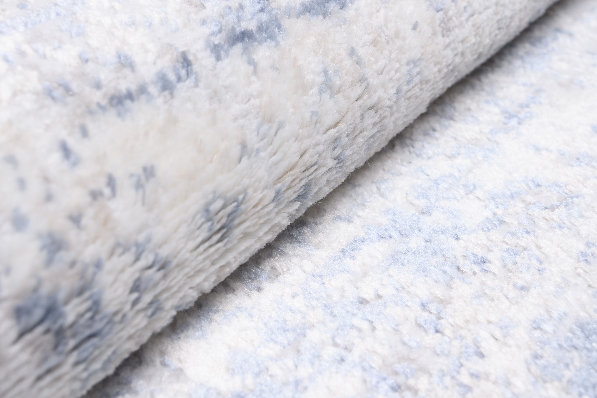 Teppich Sky Blau Creme Abstrakt Verwischungen