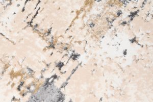 Teppich Hera Creme Beige Dunkel Grau Meliert 3D-Effekt