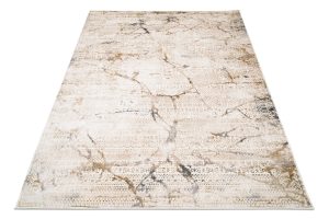 Teppich Hera Creme Beige Grau Ethno 3D-Effekt