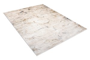 Teppich Hera Creme Beige Grau Ethno 3D-Effekt
